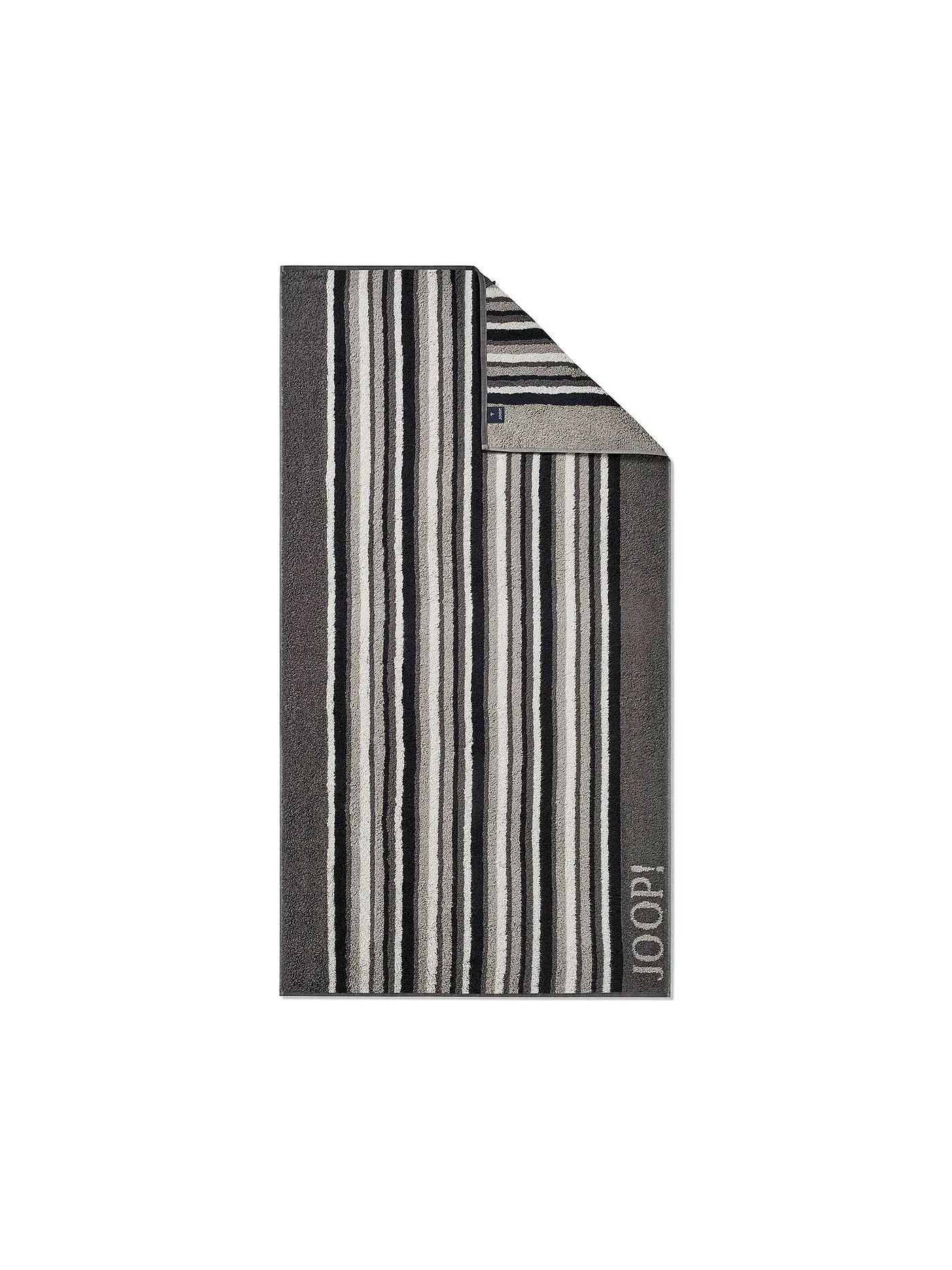 JOOP | Duschtuch 80x150cm MOVE STRIPES Apricot | grau